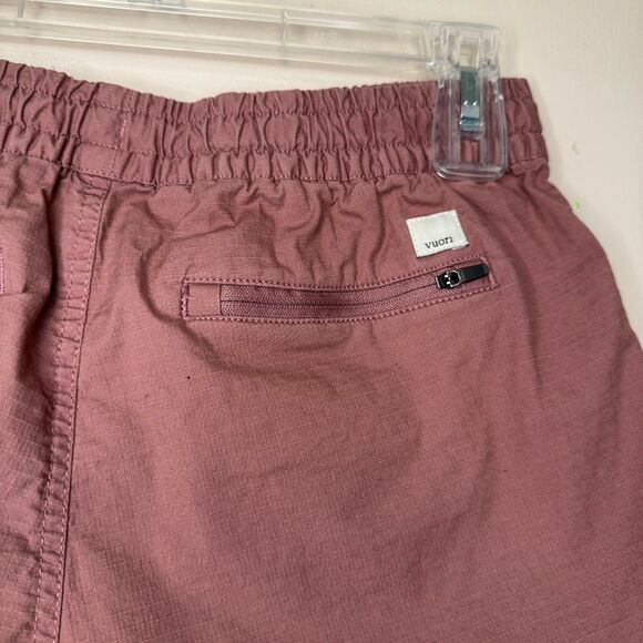VUORI women's size small S Vintage Ripstop DuraTerra raw hem athletic shorts - Picture 11 of 14